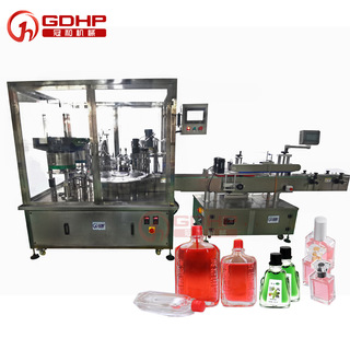 风油精、活络油、香水灌装旋盖贴标一体机 风油精、活络油、香水灌装旋盖贴标一体机